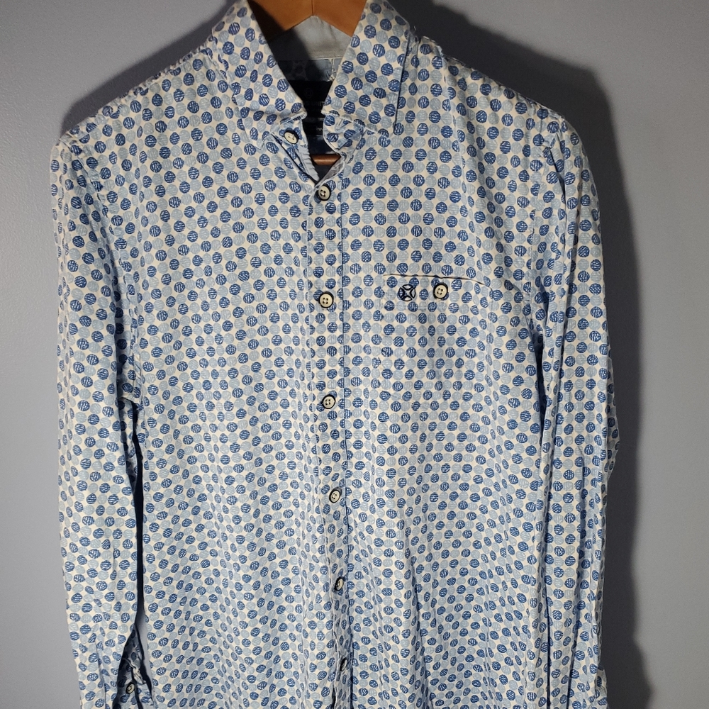 Fellows United  Button Shirt  Blue Men Size M